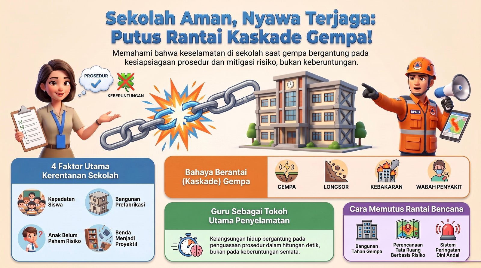 Pakar Geologi ITS Tekankan Pentingnya Mitigasi Sekolah Aman Gempa dan Waspadai 'Kaskade Bencana'