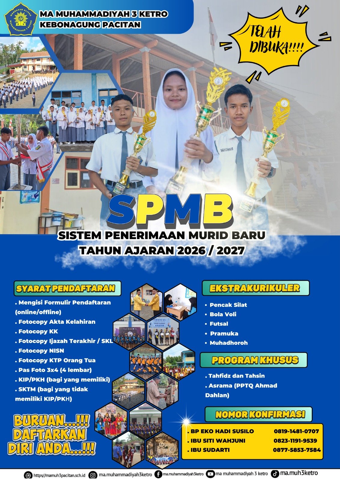 SPMB Madrasah Aliyah Muhammadiyah 3 Ketro Pacitan