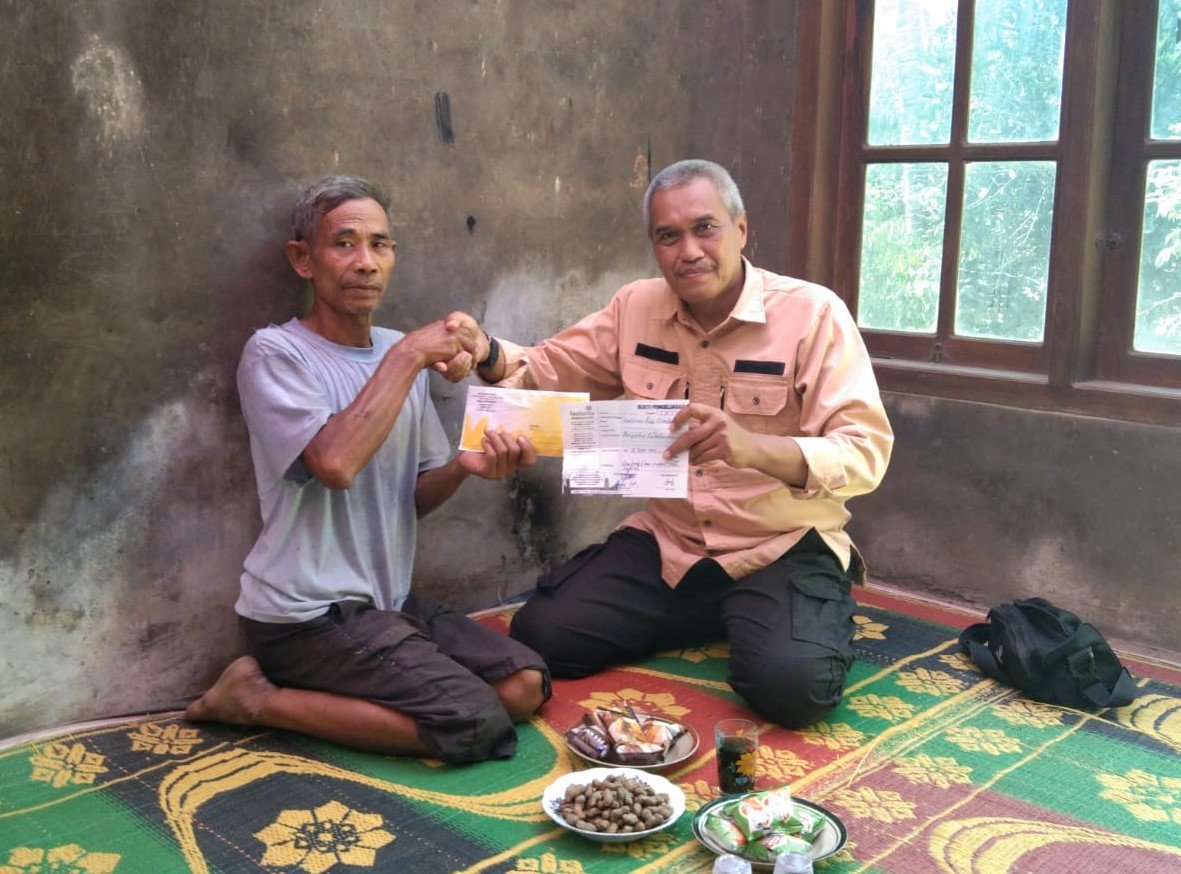 Api Hanguskan Rumah Pak Katiran, Lazismu Tanggap Berikan Bantuan